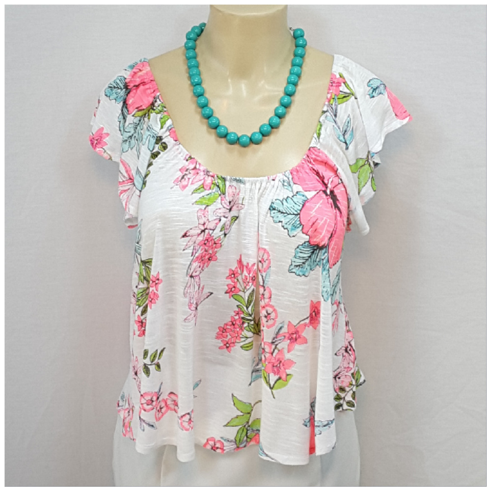 AEROPOSTALE, Pullover Floral Top, size XS - Picture 2 of 8